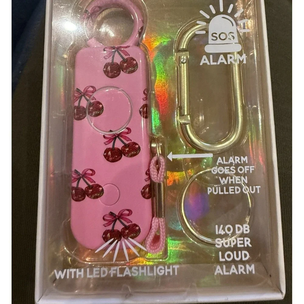Personal Alarm Keychain with LED Flashlight SOS Alarm Cherry Simply‎ Southern